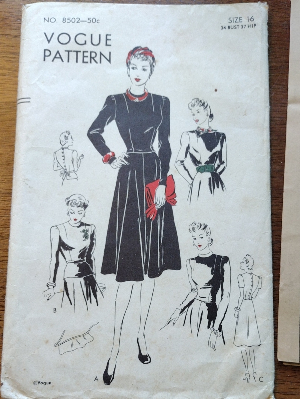 Vogue Pattern For Women's Dress